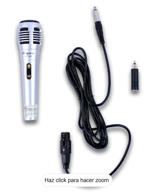🎤 Micrófono Ridgeway Gris Alámbrico Omnidireccional – Cable de 5 metros