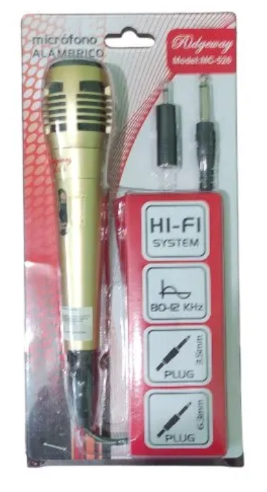 🎤 Micrófono Ridgeway Gris Alámbrico Omnidireccional – Cable de 5 metros