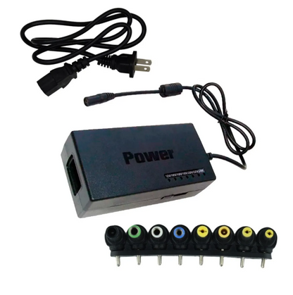 🔌 Cargador Universal para Laptop 12–24V con 8 Puntas