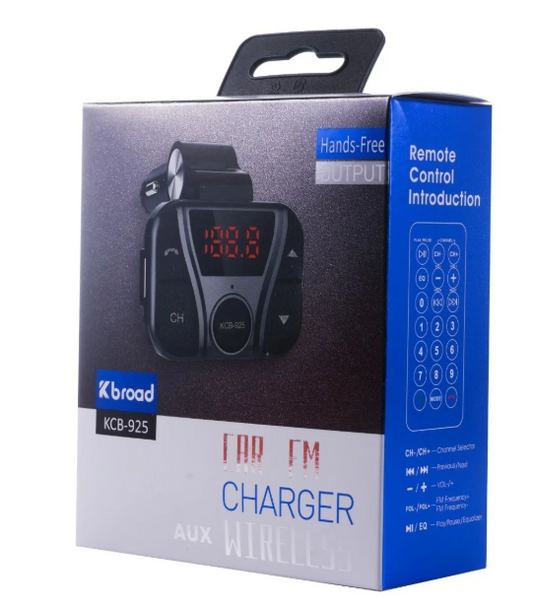 📻 Transmisor FM Bluetooth para Auto KCB-925 – Forma Viper