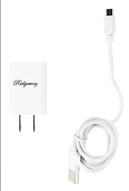 ⚡ Cargador de Viaje USB con Cable V8 2.4A – Ridgeway CHA-09