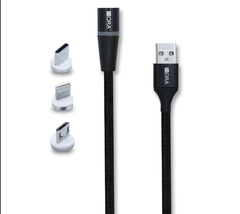 🔌 Cable Magnético 3 en 1 1Hora CAB253 – 3A, 1 Metro