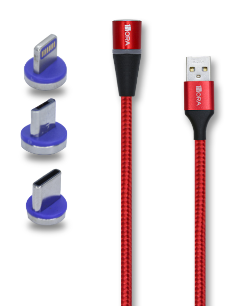 🔌 Cable Magnético 3 en 1 1Hora CAB253 – 3A, 1 Metro