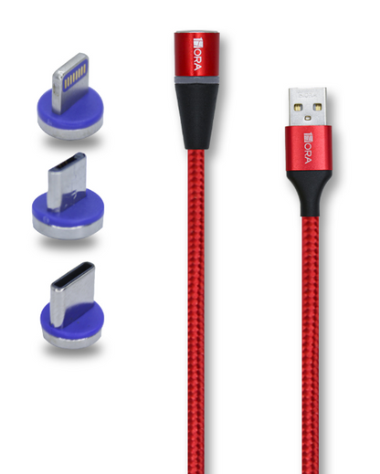 🔌 Cable Magnético 3 en 1 1Hora CAB253 – 3A, 1 Metro