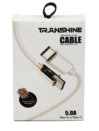 🔌 Cable Transhine Tipo C a Tipo C 5A – 100W, 1 Metro