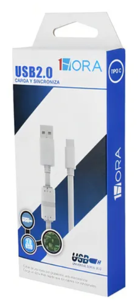 🔌 Cable Tipo C 1Hora CAB150 – 1.5 metros, Carga Rápida Reforzado 2.0