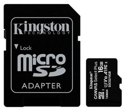 📦 Tarjeta de Memoria microSD Kingston Canvas Select SDCS/16GB – 16GB, Clase 10, UHS-I