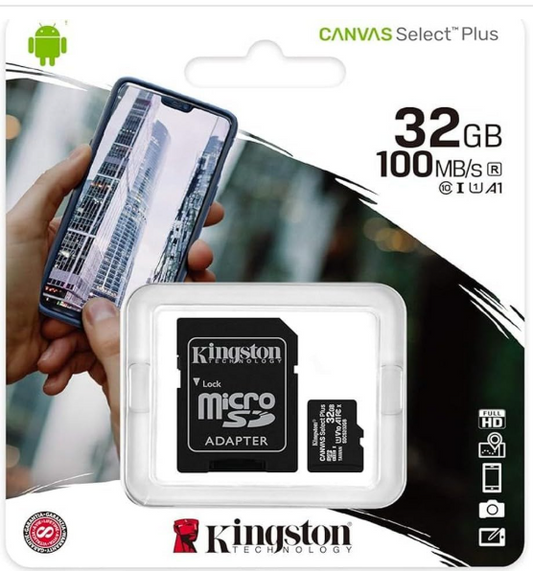 📦 Tarjeta de Memoria Kingston microSDHC 32GB