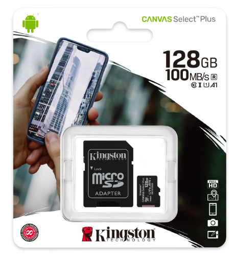 📦 Tarjeta de Memoria Kingston microSDXC 128GB (SDCS2/128GB)