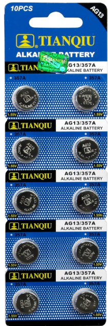🔋 Pila AG13 (LR44 / A76 / 357) (10piezas)
