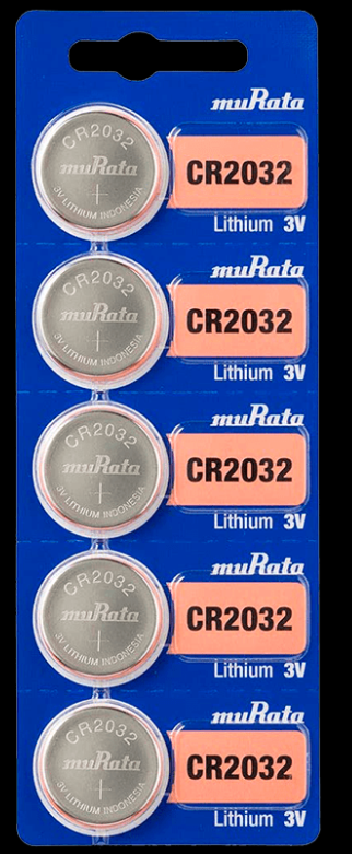 🔋 Pila de Litio CR2032 (5 piezas)