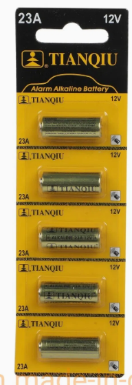 🔋Pila Tianqiu 23A 12V (5 piezas)