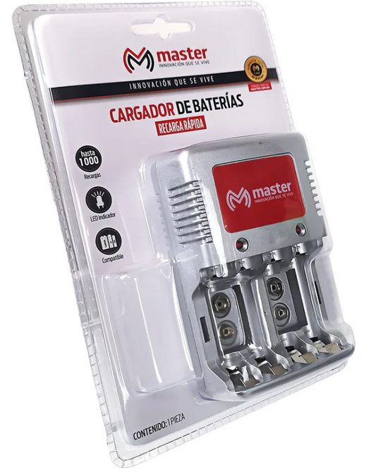🔋 Cargador de Baterías Master EL10 – Sin Baterías Incluidas