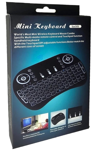 🔹 Mini Teclado Inalámbrico con Touchpad para Smart TV, PC y Consolas – Modelo TC10-USA
