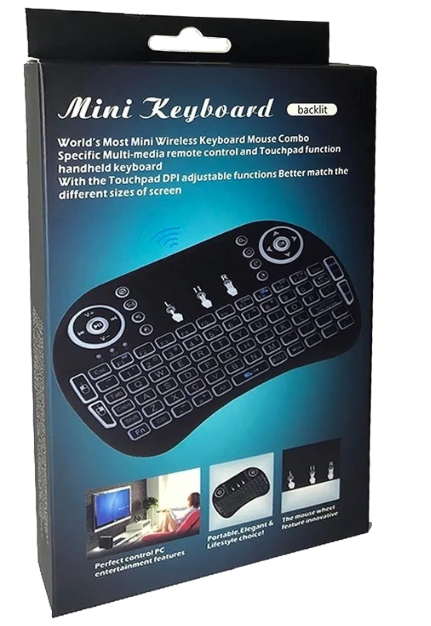 🔹 Mini Teclado Inalámbrico con Touchpad para Smart TV, PC y Consolas – Modelo TC10-USA