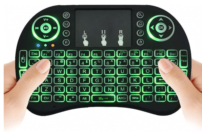🔹 Mini Teclado Inalámbrico con Touchpad para Smart TV, PC y Consolas – Modelo TC10-USA