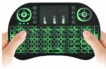 🔹 Mini Teclado Inalámbrico con Touchpad para Smart TV, PC y Consolas – Modelo TC10-USA
