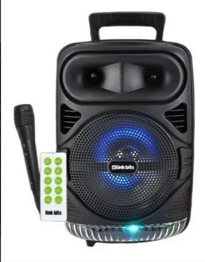 🔊 Bafle Karaoke Link Bits RFR-068 – 8" con Micrófono y Control Remoto