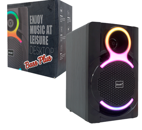 🔊 Bocina Bluetooth Brodu BTS-1826 – 4" Recargable con Luz LED y Función Karaoke