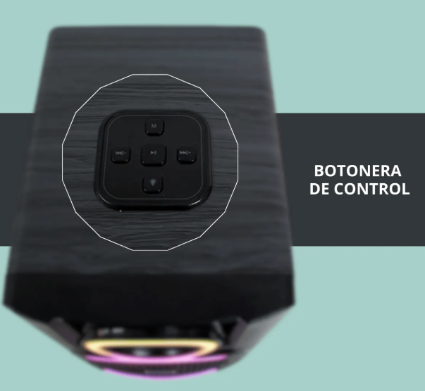 🔊 Bocina Bluetooth Brodu BTS-1826 – 4" Recargable con Luz LED y Función Karaoke
