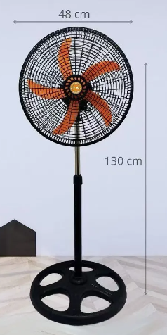 🔧 Ventilador de Pedestal de 18" con Aspas Plásticas y 3 Velocidades