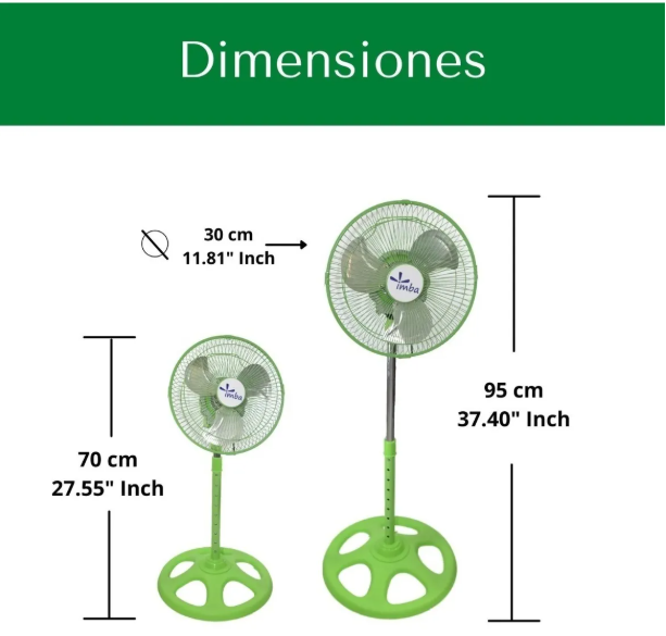 🔹 Ventilador de Pedestal 10" con Aspas Metálicas y 3 velocidades