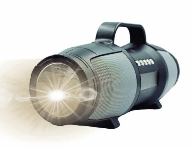 🔊 Bocina Bluetooth con Panel Solar y Linterna y dos altavoces de 3" BC-345