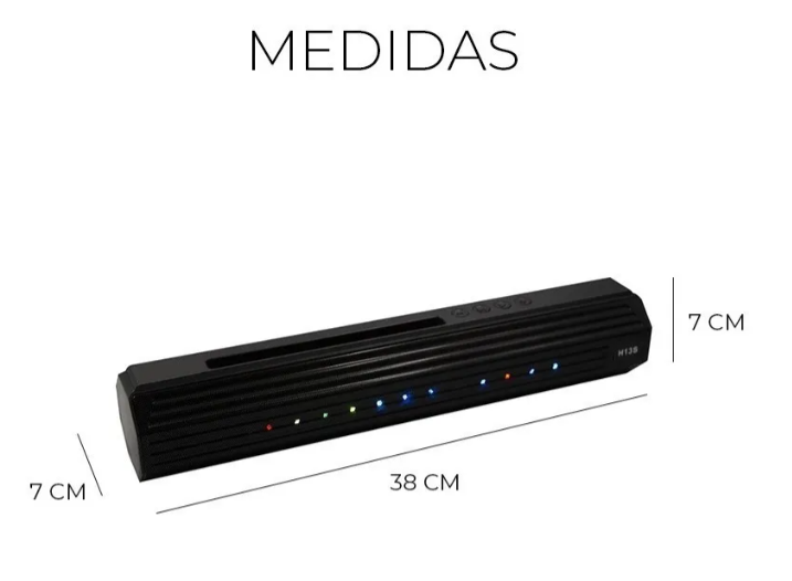 🔊 Bocina Maíz 3" H13S Bluetooth con Luces LED y Soporte