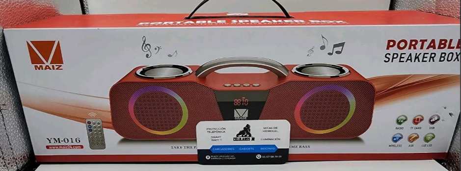 🧰 Bocina Bluetooth Maiz YM-016 (4 x 3")