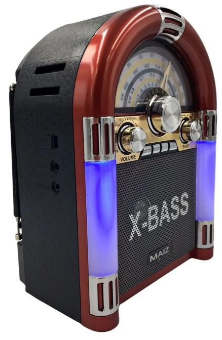 🧰 Bocina Mini Rockola X-Bass Portátil Maiz BC-148 (3")
