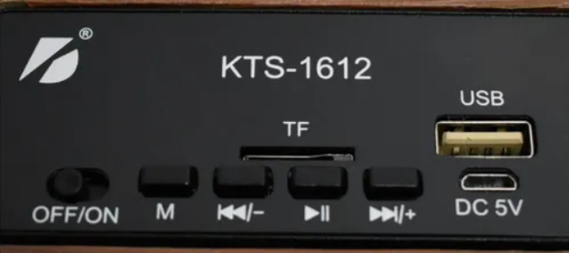 🧰 Bocina Bluetooth KTS-1612 (2 x 3")