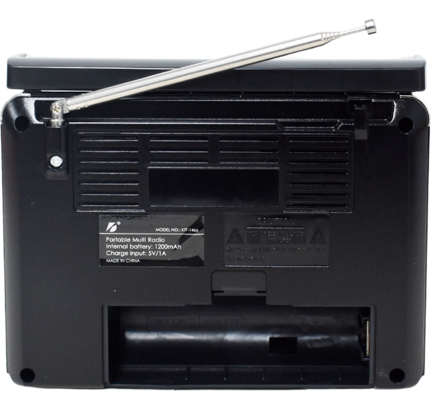 🧰 Radio Portátil KTF-1466 con Bluetooth y Linterna