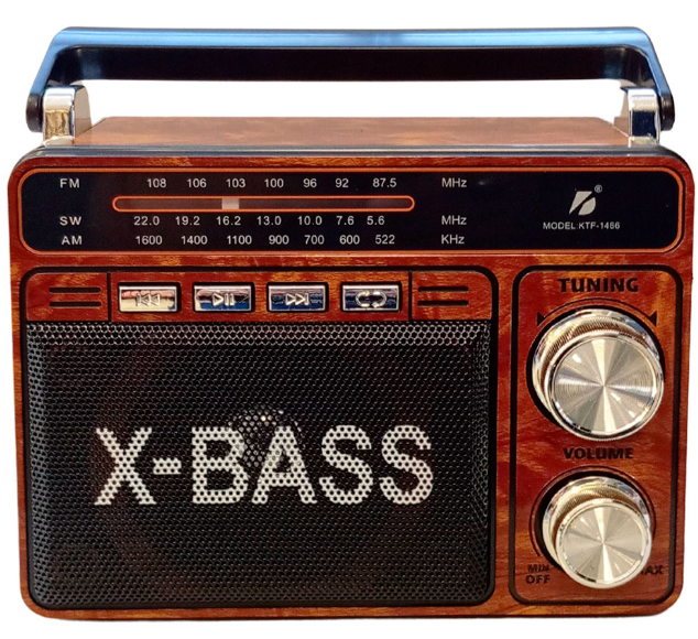 🧰 Radio Portátil KTF-1466 con Bluetooth y Linterna