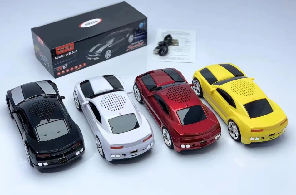 🧰 Bocina Bluetooth WS-592 con diseño de automóvil deportivo Camaro 3"