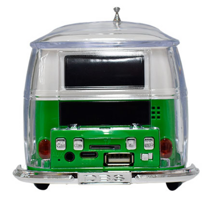 🧰 Bocina Bluetooth CH-M239 con diseño de camioneta clásica VW 3"