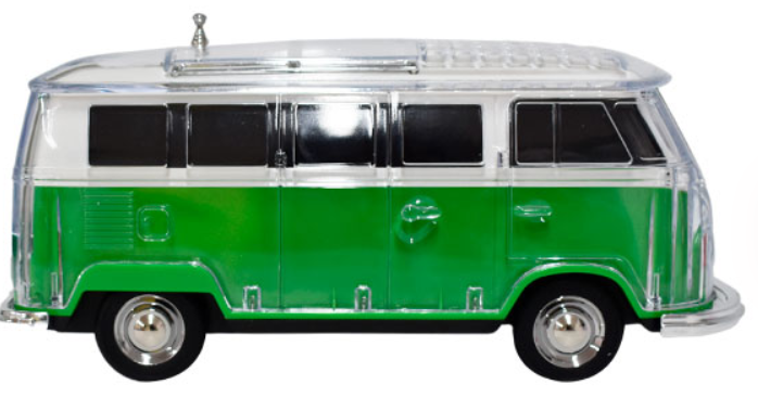 🧰 Bocina Bluetooth CH-M239 con diseño de camioneta clásica VW 3"