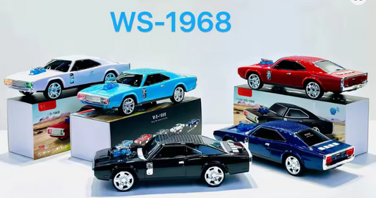 🧰 Bocina Bluetooth WS-1968 con diseño de automóvil clásico DODGE 3"