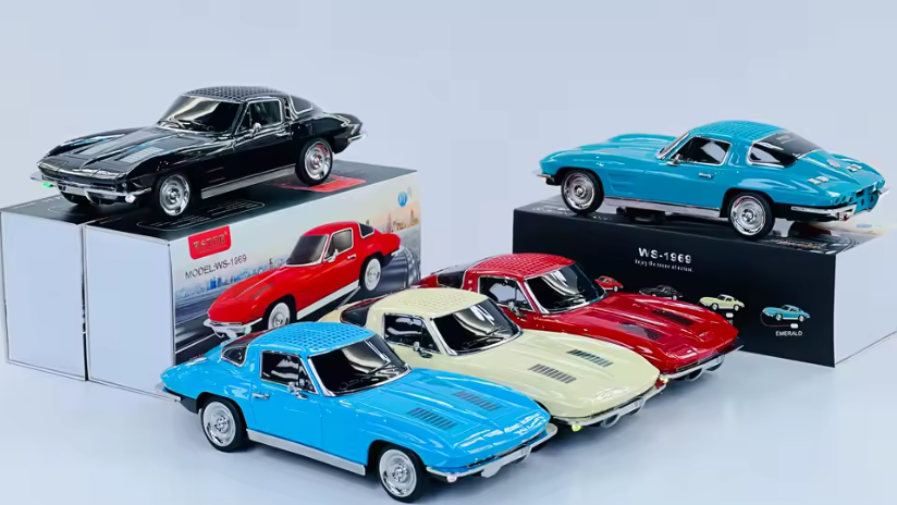 🧰 Bocina Bluetooth WS-1969 con diseño de automóvil clásico CORVETTE 3"