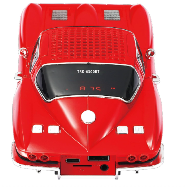 🧰 Bocina Bluetooth WS-1969 con diseño de automóvil clásico CORVETTE 3"