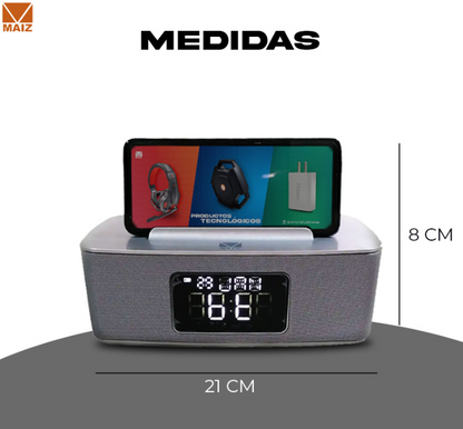 🧰 Bocina Bluetooth Maiz YM-050 con pantalla LED y soporte para celular (2 x 2")
