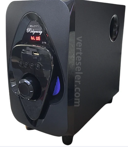 🧰 Bocina Bluetooth BS-2171 – Sistema de Sonido 2.1 Hi-Fi (1x4", 2x3")
