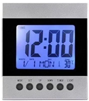 🕒 Reloj de Mesa Digital DS-2088 – Multifunción con Pantalla LCD