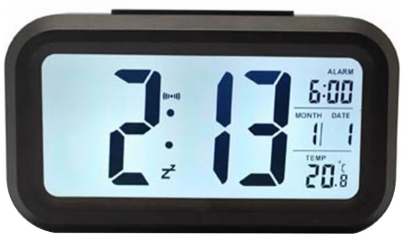 🕒 Despertador Digital con Temperatura y Calendario Perpetuo