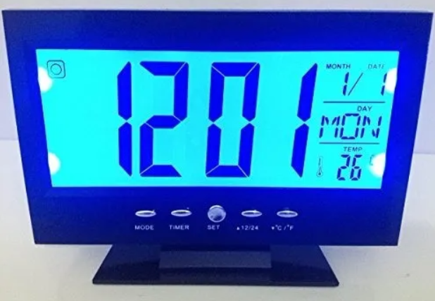 🕒 Reloj Despertador Digital Pantalla LCD LED DS-8082