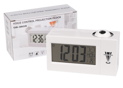 🕒 Reloj Digital con Proyección y Control por sonido DS-3605