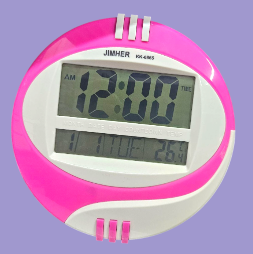 🕒 Reloj Digital Jimher KK-6865 (Diseño Ovalado)