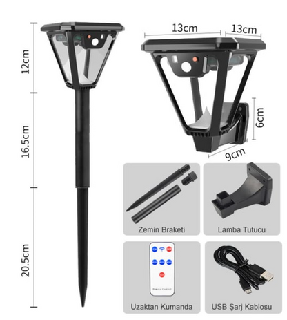 🌟 Lámpara Solar HS-V83 – Luz LED con Sensor de Movimiento