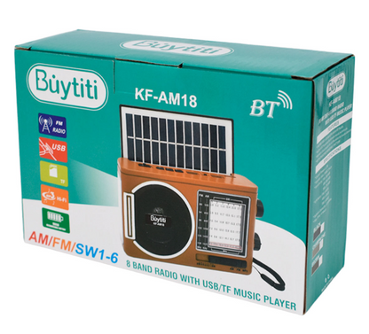 📻Radio Vintage Buytiti KF-AM18 – AM/FM con Bluetooth