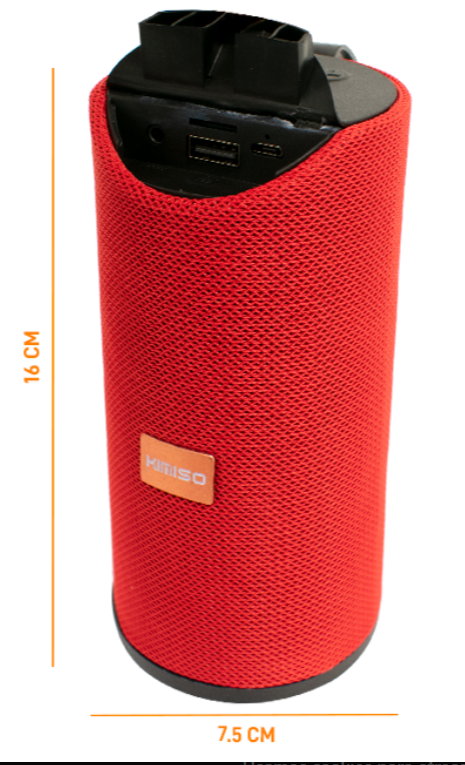 🔊 Bocina Portátil Bluetooth Buytiti TG-113 2x2" – Cilíndrica, Compacta y Potente