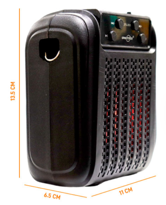 🔊 Bocina Portátil Bluetooth GTS-2005 – 3" con Micrófono y Luces LED